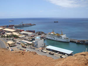 Der Hafen von Praia